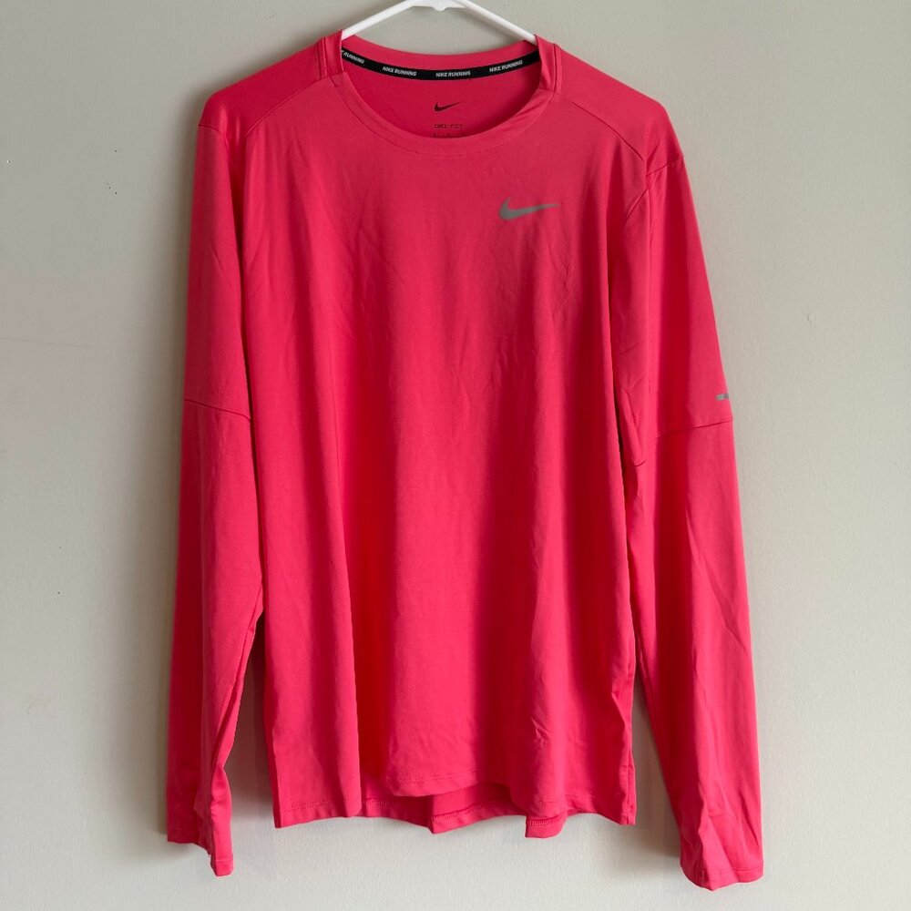 Nike DD4754-629 Mens Medium Element UPF 40+ Dri-Fit UV Long Sleeve Running Shirt